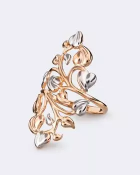 Кольцо с растительным узором