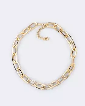 Колье-цепь из крупных звеньев Selena