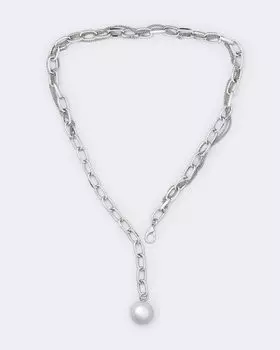 Колье-цепь с круглым подвесным элементом Selena