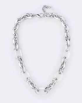 Колье-цепь со звеньями из ювелирной смолы Selena