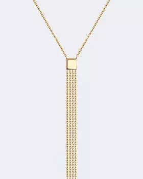 Колье из серебра с позолотой Diamant