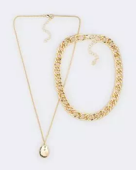 Колье с медальоном Selena