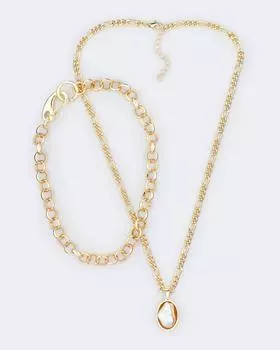 Колье с жемчужиной Majorica Selena