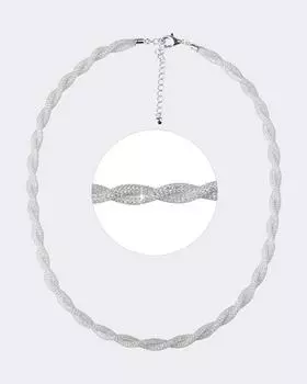 Колье серебряное