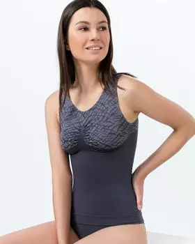 Комплект: корсет-топ и пояс-трусы, р. L, цвет черный гранит