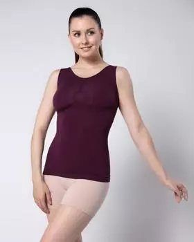 Корректирующая корсет-майка, р. M, цвет баклажан