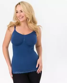 Корсет-топ, р. S, цвет сине-серый