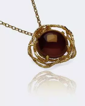 Кулон с переплетением металла из коллекции «Опера» Sun Stone