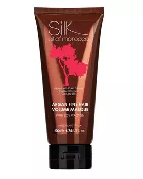 Маска для придания объема волосам Silk Oil of Morocco Argan Voluminazing