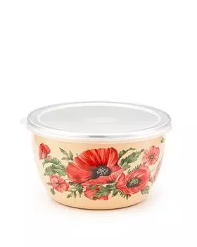 Миска эмалированная с крышкой 1,7 л Metrot Маки