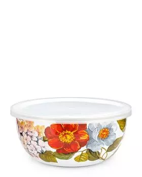 Миска эмалированная с крышкой, 2,8 л VILLA BIANCA Giardino D'Oro