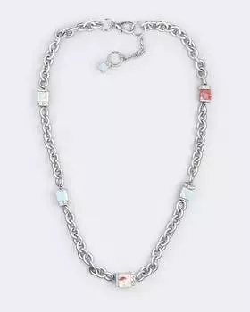 Ожерелье со вставками из варисцита Selena Роман с камнем