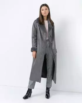 Пальто, р. 42, цвет темно-серый