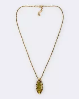 Подвеска ажурная с баварским стеклом бутылочного цвета Claudio Canzian