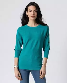 Пуловер, р. 56, цвет лазурный