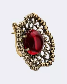 Серьги «Беатриче» с имитацией граната Fiore di Firenze