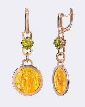 Серьги-дропы Ages of Amber