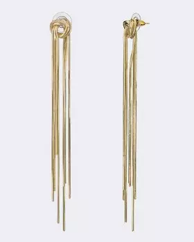 Серьги-дропы с длинными элементами Selena