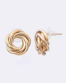 Серьги-пусеты, цвет золото