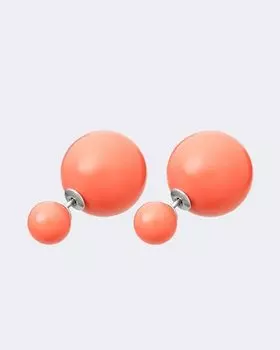 Серьги-пуссеты двусторонние 8х16 мм