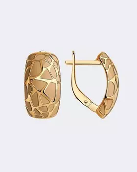Серьги с позолотой и эмалью Diamant