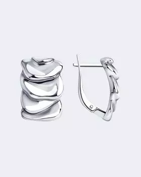 Серьги серебряные фантазийные Diamant