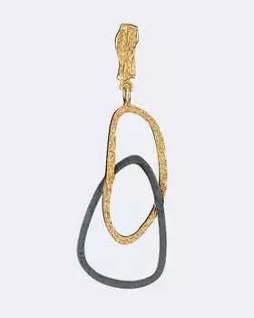 Серебряная подвеска биколор из коллекции «Антик» Salto Gioielli Антик