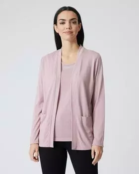 Сет: кардиган и блузка, р. 50, цвет лиловый