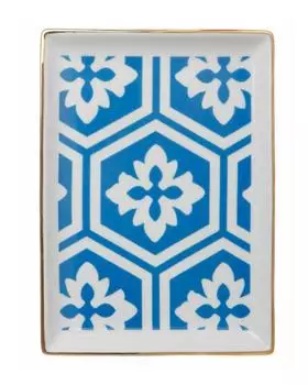 Тарелка прямоугольная, 13 х 18 см Porland Morocco