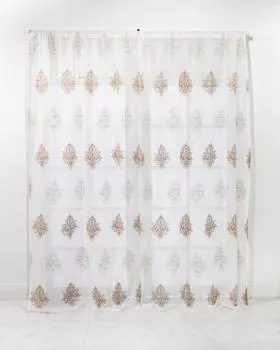 Тюль с вышивкой "Лино" Mikronesse