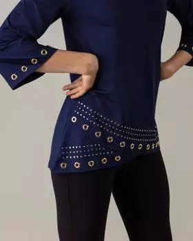 Туника, р. 54, цвет темно-синий