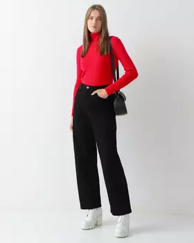 Прямые от бедра джинсы