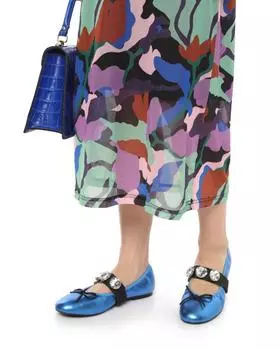 Балетки, р. 39, цвет Синий