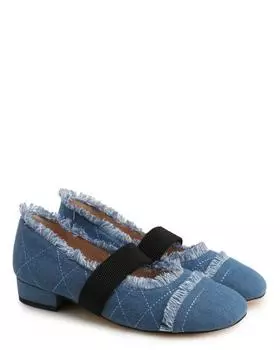 Балетки, р. 40, цвет Синий