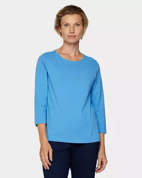 Базовый лонгслив из эластичного хлопка