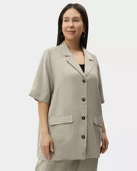 Блейзер прямого кроя с коротким рукавом