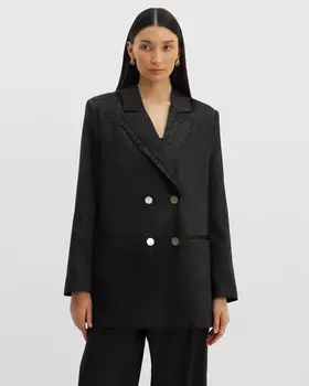 Блейзер из жаккардового сатина