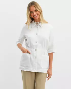 Блейзер, р. XL, цвет Белый