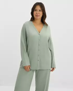 Блуза пижамная из ажурного хлопка