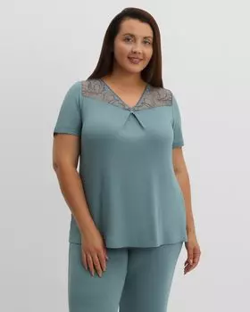 Блуза пижамная, р. 50, цвет Зеленый