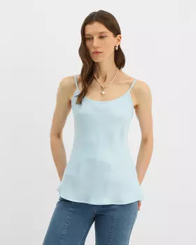 Сатиновый топ на бретелях