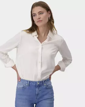 Блузка из эластичного сатина