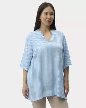 Блузка из легкой вискозы EcoVero в полоску