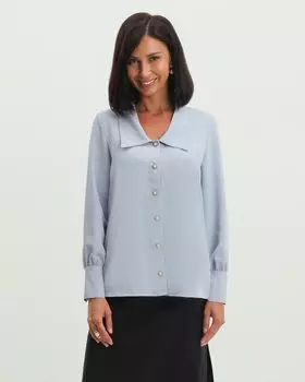 Блузка из немнущейся ткани с эластаном