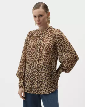 Блузка из прочной ткани с добавлением блестящего люрекса