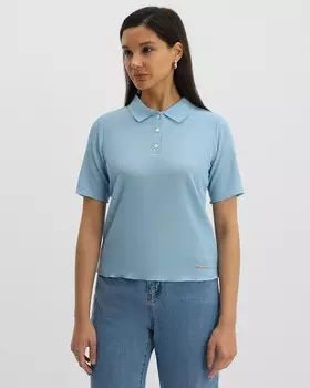 Поло фактурной вязки