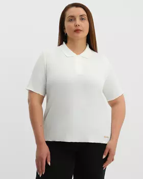 Поло фактурной вязки