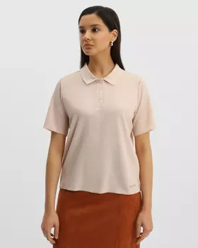 Поло фактурной вязки