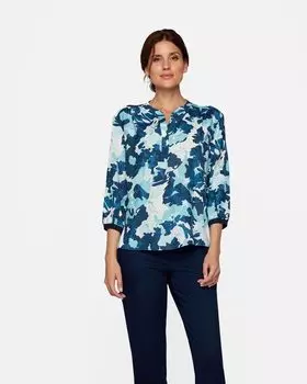 Блузка прямого кроя из вискозы