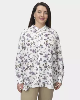 Блузка прямого кроя из вискозы